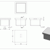 Eindkap, voor koker 40 x 40 x 3,0mm, RVS 304 - Afbeelding 4
