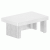Eindkap, voor koker 60 x 40 x 2,0mm, RVS 316