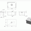 Eindkap, voor koker 60 x 40 x 2,0mm, met draad M8, RVS 316 - Afbeelding 6
