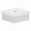 Eindkap, voor koker 60 x 60 x 2,0mm, met draad M8, RVS 316