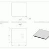 Eindkap, lasmodel t = 2mm, voor koker 40 x 40mm, geslepen, RVS 304 - Afbeelding 4