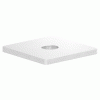 Eindkap, lasmodel met boring  12,1mm, voor koker 50 x 50mm, geslepen, RVS 304