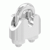 Kabelklem voor Kabel 2mm, met draad M4, RVS 316