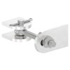 Poortscharnier 180° verstelbaar, draad M12, RVS 304