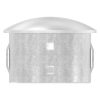 Eindkap, voor buis 48,3 x 2,0 - 2,6mm, half rond, klemverbinding, hol, RVS 304 - Afbeelding 2