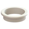 1 set kunststof ringen, geschikt voor lang- en kortschild, kleur: wit