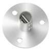 Wand- en vloerflens, flens 100 x 6mm met 3x 11mm boring, voor 33,7 x 2,0mm - Afbeelding 3