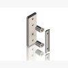 Wandanker voor staander, flens 165 x 60 x 10mm, met 2x 10,5mm boring, met 2 afstandhulzen, wandafstand 40mm, voor buis 42,4mm, RVS 304 - Afbeelding 4