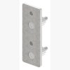 Wandanker voor staander, flens 165 x 60 x 10mm, met 2x 10,5mm boring, met 2 afstandhulzen, wandafstand 40mm, voor buis 42,4mm, RVS 304 - Afbeelding 7