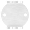 Wandanker voor staander, flens 101 x 100 x 6mm, met 2x 11mm boring, 2 doorgaand gaten 43mm, aan staander te lassen, wandafstand 40mm, voor buis 42,4mm, RVS 304 - Afbeelding 5