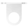 Wandanker voor staander, flens 101 x 100 x 6mm, met 2x 11mm boring, 2 doorgaand gaten 43mm, aan staander te lassen, wandafstand 40mm, voor buis 42,4mm, RVS 304 - Afbeelding 3