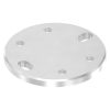Ankerplaat, 100 x 8mm, met 2x 11 x 18mm sleufgat en 4x 8,5mm boring, geschikt voor Buisklem / spanring, RVS 304