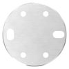 Ankerplaat, 100 x 8mm, met 2x 11 x 18mm sleufgat en 4x 8,5mm boring, geschikt voor Buisklem / spanring, RVS 304 - Afbeelding 4