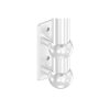 Wandanker voor staander, flens 165 x 60 x 10mm, met 2x 10,5mm boring, met 2 afstandhulzen en kogelringen, wandafstand 40mm, voor buis 48,3mm, RVS 304 - Afbeelding 5