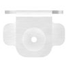 Wandanker voor staander, flens 115 x 100 x 6mm, met 2x 30 x 11mm slobgaten, met vleugel voor veilige glasmontage, wandafstand: 30mm, voor buis 42,4mm, RVS 304 - Afbeelding 3