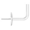 Leuningdrager, lasmodel, Schijf 70 x 5mm afgerond, stift 14mm, wandafstand 84mm, achterzijde M8 schroefdraad, incl. stokschroef M8x80, RVS 304 - Afbeelding 6