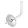 Leuningdrager, lasmodel, Schijf 70 x 5mm afgerond, stift 14mm, wandafstand 84mm, achterzijde M8 schroefdraad, incl. stokschroef M8x80, RVS 304 - Afbeelding 3