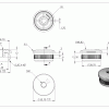 Eindkap, voor buis 33,7 x 2,0mm, met draad M8, half rond, klemverbinding, met kartelrand, hol, RVS 316 - Afbeelding 4