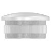 Eindkap, voor buis 33,7 x 2,0mm, met draad M8, half rond, klemverbinding, met kartelrand, hol, RVS 316 - Afbeelding 3