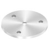Schijf, Ø 70 x 4mm, 3x 6,5mm en 1x 10mm boring, gedraaid geslepen, RVS 304 - Afbeelding 2
