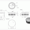 Eindkap, voor buis 33,7 x 2,0mm, half rond, klemverbinding, met kartelrand, hol, RVS 316 - Afbeelding 4