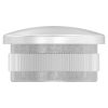 Eindkap, voor buis 33,7 x 2,0mm, half rond, klemverbinding, met kartelrand, hol, RVS 316 - Afbeelding 2