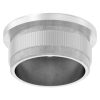 Eindkap, voor buis 33,7 x 2,0mm, half rond, klemverbinding, met kartelrand, hol, RVS 316 - Afbeelding 3