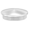 Eindkap, voor buis 48,3 x 2,5mm, half rond, klemverbinding, met kartelrand, RVS 304