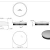 Eindkap, voor buis 60,3 x 2,0mm, half rond, klemverbinding, met kartelrand, RVS 304 - Afbeelding 4