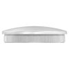 Eindkap, voor buis 60,3 x 2,0mm, half rond, klemverbinding, met kartelrand, RVS 304 - Afbeelding 2