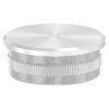 Eindkap, voor buis 42,4 x 1,8mm, vlak, klemverbinding, met kartelrand, hol, RVS 304