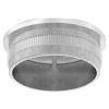 Eindkap, voor buis 42,4 x 1,8mm, vlak, klemverbinding, met kartelrand, hol, RVS 304 - Afbeelding 3