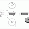 Eindkap, voor buis 42,4 x 2,5mm, met draad M8, vlak, klemverbinding, met kartelrand, RVS 304 - Afbeelding 4