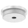 Eindkap, voor buis 42,4 x 2,5mm, met draad M8, vlak, klemverbinding, met kartelrand, RVS 304 - Afbeelding 3