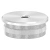 Eindkap, voor buis 42,4 x 2,0mm, met draad M8, vlak, klemverbinding, met kartelrand, hol, RVS 304