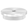 Eindkap, voor buis 48,3 x 3,0mm, met draad M8, vlak, klemverbinding, met kartelrand, RVS 304