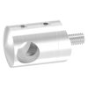 Dwarsstafhouder voor 42,4mm buis, met 12,2mm boring, incl. maden- en bevestigingsschroeven, RVS 304