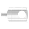 Dwarsstafhouder voor 42,4mm buis, met 12,2mm boring, incl. maden- en bevestigingsschroeven, RVS 304 - Afbeelding 3