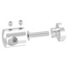 Dwarsstafhouder voor 42,4mm buis, met 12,2mm boring, incl. maden- en bevestigingsschroeven, RVS 304 - Afbeelding 5