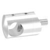 Dwarsstafhouder voor 33,7mm buis, met 14,2mm boring, incl. maden- en bevestigingsschroeven, RVS 304