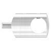 Dwarsstafhouder voor 33,7mm buis, met 14,2mm boring, incl. maden- en bevestigingsschroeven, RVS 304 - Afbeelding 4