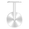 Leuningdrager met schaal voor buis 42,4mm (wisselbaar) incl. Afdekkap 70 x 12mm , Schijf 70x4mm, stift 12mm, wandafstand 75mm, 2 x 6,5 x 20mm slobgaten, Schijf en stift gelast, RVS 304 - Afbeelding 2