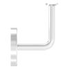 Leuningdrager met schaal voor buis 42,4mm (wisselbaar) incl. Afdekkap 70 x 12mm , Schijf 70x4mm, stift 12mm, wandafstand 75mm, 2 x 6,5 x 20mm slobgaten, Schijf en stift gelast, RVS 304 - Afbeelding 3
