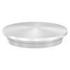 Eindkap, voor buis 33,7 x 2,5mm, half rond, klemverbinding, met rand, onderzijde verjongd voor optimale klemming bij montage, RVS 304