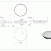 Eindkap, voor buis 42,4 x 2,0mm, half rond, klemverbinding, met rand, onderzijde verjongd voor optimale klemming bij montage, RVS 304 - Afbeelding 5