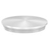 Eindkap, voor buis 42,4 x 2,0mm, half rond, klemverbinding, met rand, onderzijde verjongd voor optimale klemming bij montage, RVS 304