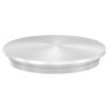 Eindkap, voor buis 42,4 x 2,5mm, half rond, klemverbinding, met rand, onderzijde verjongd voor optimale klemming bij montage, RVS 304