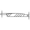 Eindkap, voor buis 42,4 x 2,0mm, half rond, klemverbinding, met rand, onderzijde verjongd voor optimale klemming bij montage, RVS 304 - Afbeelding 4