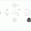 Inlasmoer RVS 304, geschikt voor Poortscharnier 120-M16-RVS, voor buis 48,3mm - Afbeelding 6
