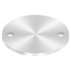 Ankerplaat, Ø 120 x 6mm, 2x 11mm boring, gedraaid geslepen, RVS 304